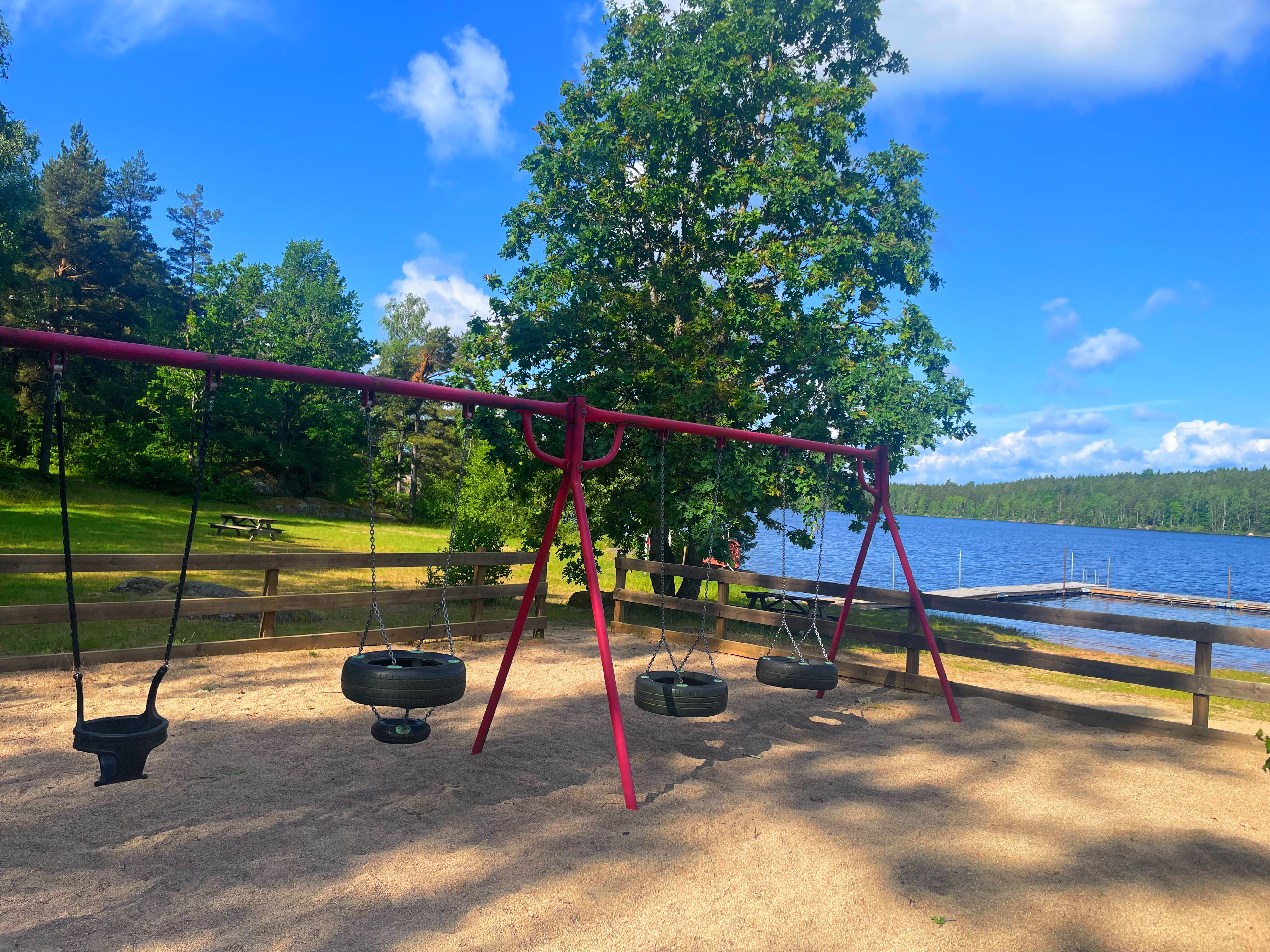 Quiet forest path for easy walks from the cabin